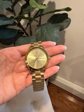 Michael Kors Gold-Tone Stainless Steel Bracelet Watch